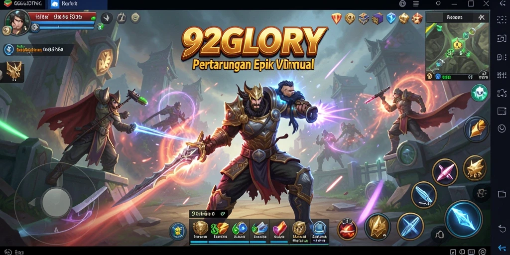 Gameplay pertarungan seru dan mendebarkan di 92GLORY.