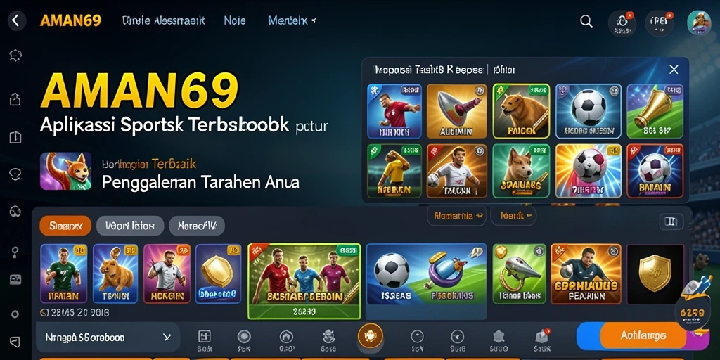 Tampilan gameplay menarik dari aplikasi Sportsbook AMAN69.
