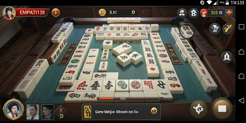 Tampilan menarik dari gameplay Mahjong di EMPATI138.