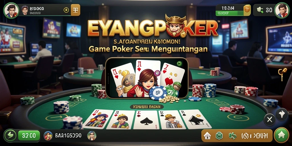 Gameplay seru di EYANGPOKER dengan pemain dari seluruh dunia.