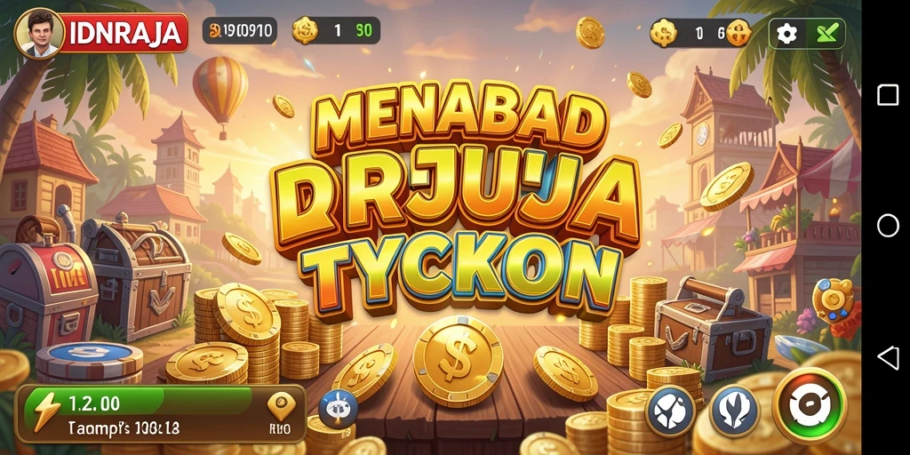 Tangkapan layar IDNRAJA menampilkan aksi pembangunan dan pengelolaan bisnis yang menarik.