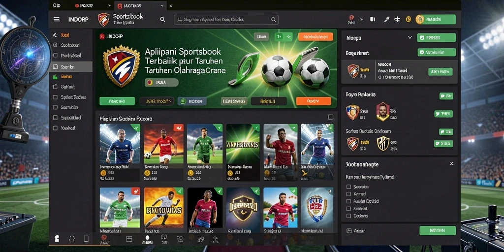 Tampilan gameplay Sportsbook dalam aplikasi INDORP yang menarik dan interaktif.