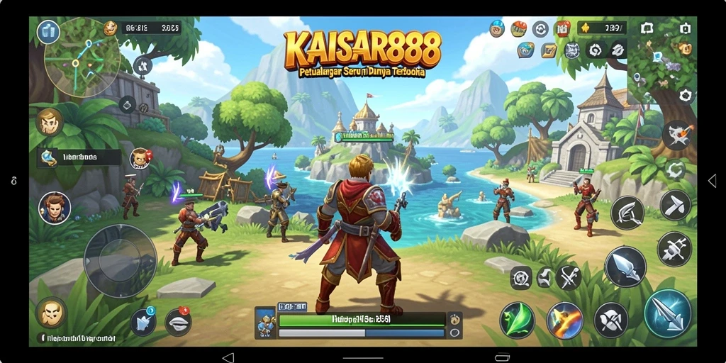 Tampilan seru gameplay KAISAR888 dengan dunia terbuka yang luas.