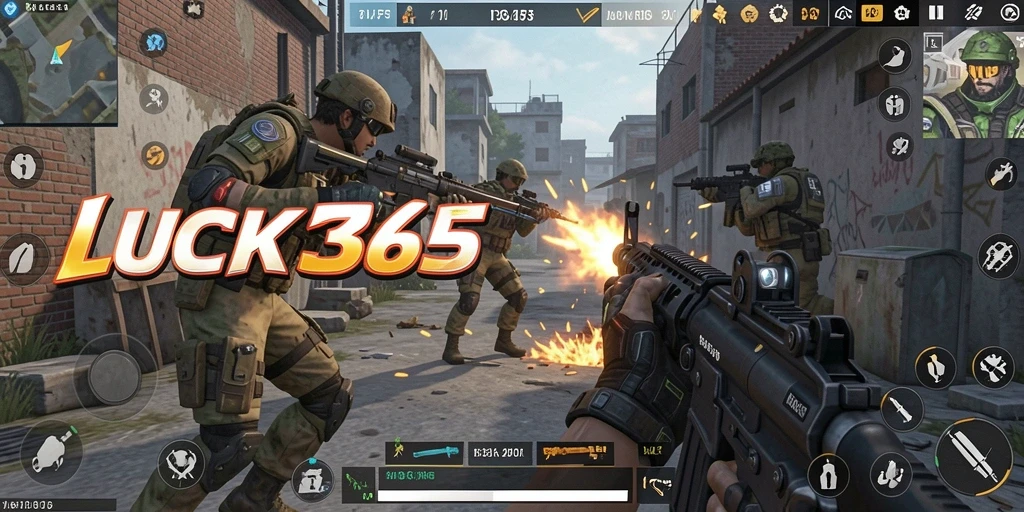 Tangkapan layar dari gameplay intens LUCK365 di arena pertempuran.