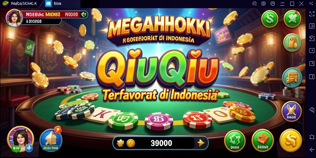 Screenshot gameplay QiuQiu MEGAHOKI yang menampilkan suasana seru.