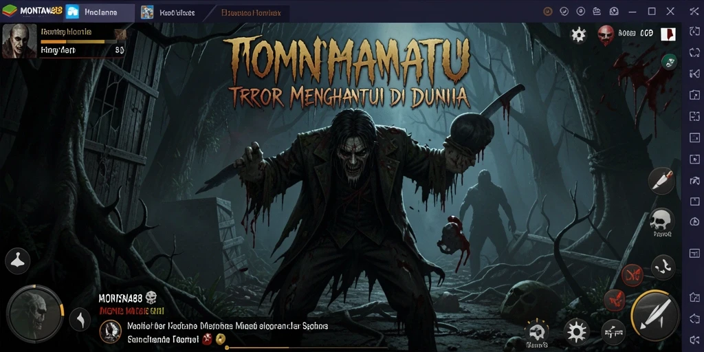 Menampilkan suasana mencekam dan gameplay menegangkan dari MONTANA88.