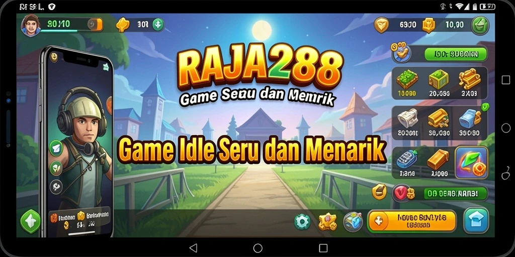 Tampilan gameplay seru di RAJA288 dengan pengelolaan sumber daya.