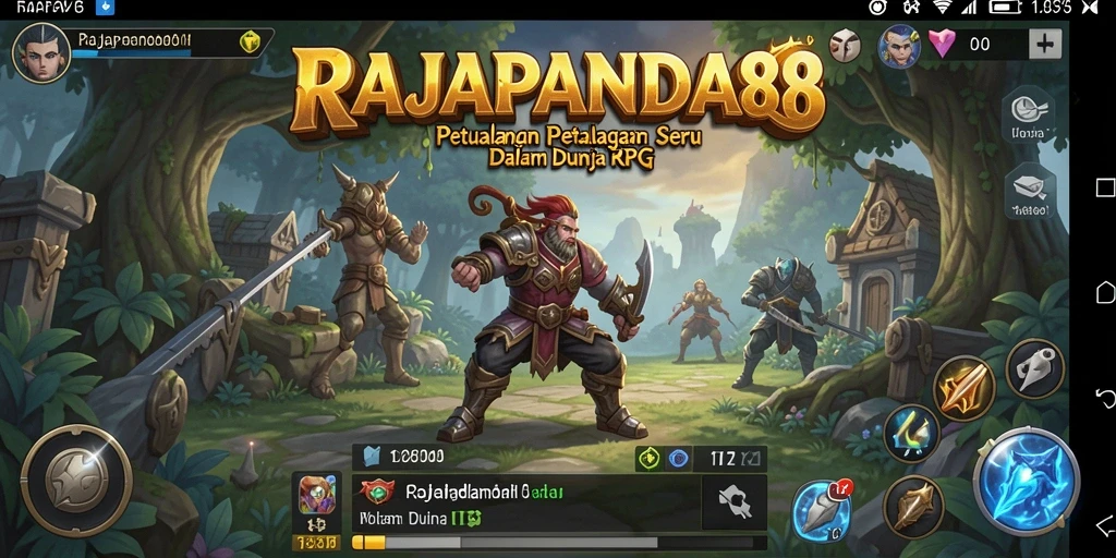 Tampilan gameplay epik dalam RAJAPANDA88 yang menakjubkan.