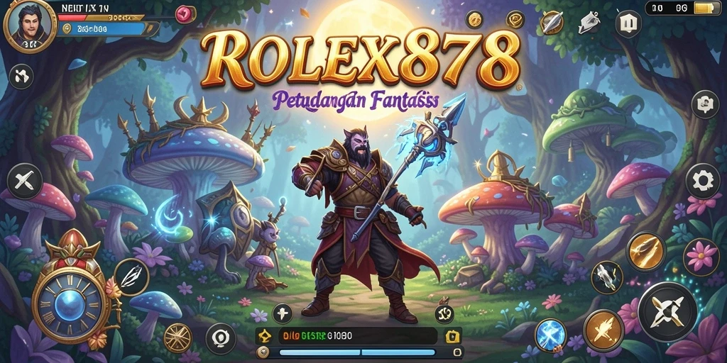 Tangkapan layar utama ROLEX878 menampilkan aksi gameplay RPG yang mendebarkan.