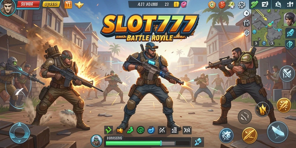 Gameplay seru dalam arena pertarungan Battle Royale.