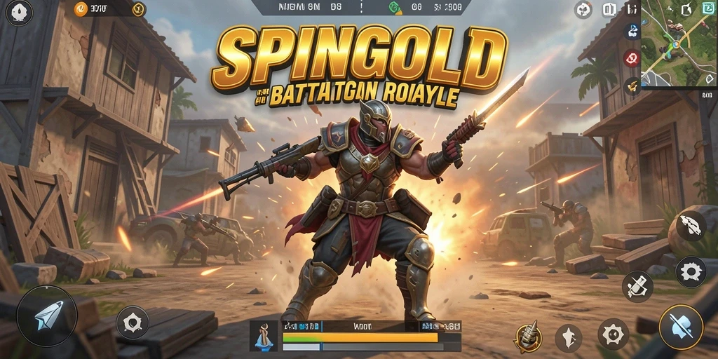 Screenshot menampilkan pertempuran intens dalam SPINGOLD, penuh aksi dan strategi.