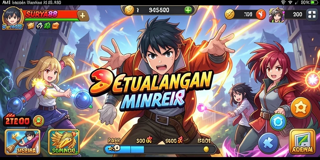 Tampilan screenshot menarik dari gameplay Anime yang mendebarkan.