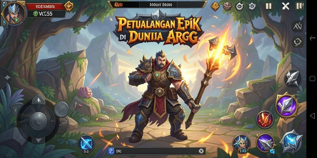 Tampilan gameplay VC55 yang mendebarkan dalam pertarungan ARPG.