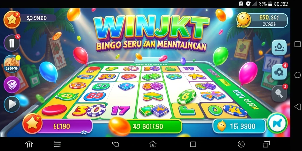 Screenshot gameplay utama WINJKT yang menampilkan keseruan permainan Bingo.